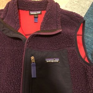 Women’s Fleece Patagonia Vest, size L